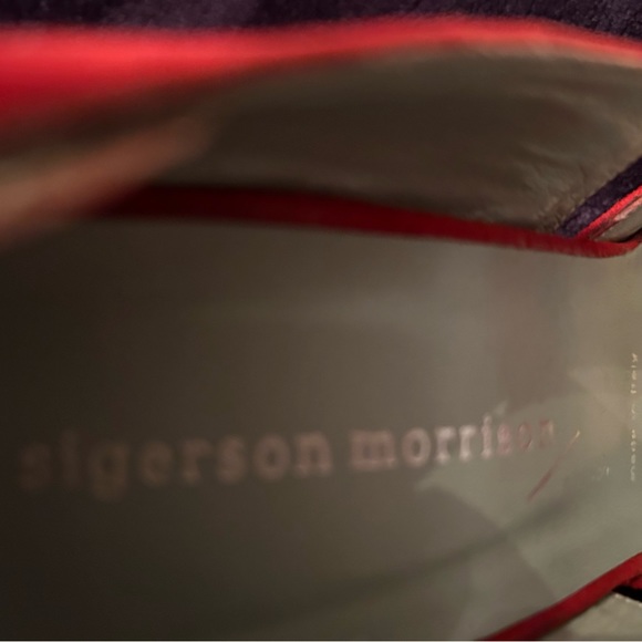 Sigerson Morrison red suede shoes - Picture 4 of 4